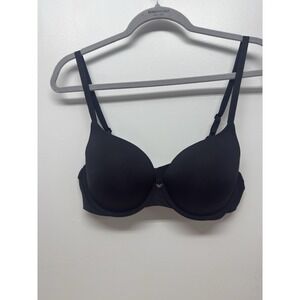 Victoria Secret T-shirt Push Up Bra 36C Black‎ Underwire Adjustable Strap #33